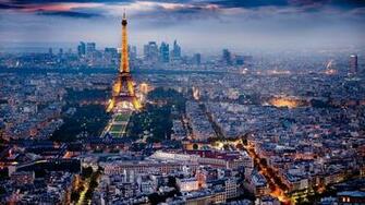 Cloud Ocean Cliff Landscape City Paris UltraHD 4k Wallpaper