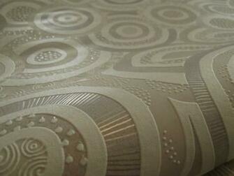Retro Contemporary Textured Circles Wallpaper White Grey Silver Glitt