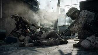 Wallpaper Battlefield Soldiers Building Wall