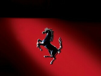 Wallpaper Logo Red Ferrari