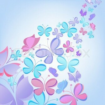 Vector Butterfly Background Stock Vektor Colourbox