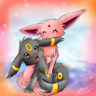 Umbreon And Espeon Nomnom By Sunshineikimaru