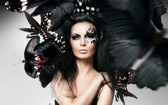 Wallpaper Makeup Face Butterfly HD Desktop