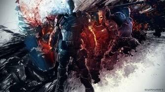 Batman Arkham Origins Deathstroke Wallpaper By Thesyanart On