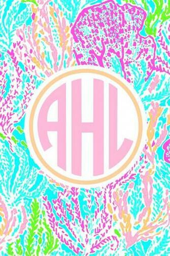 iPhone Wallpaper Classy Lilly Monograms Background