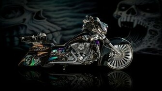 Cool Airbrushed Motorcycle HD Wallpaper Wallpaperfx