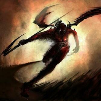 Evil Flying Demon iPad Wallpaper