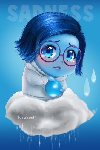 Fanart Sadness Inside Out By Torakun14 D96fkof Wallpaper