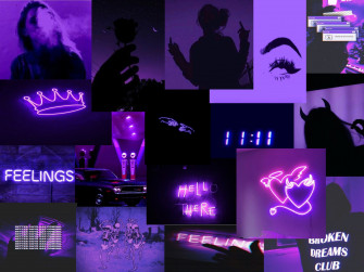 Dark Purple Aesthetic Wallpaper Desktop HD