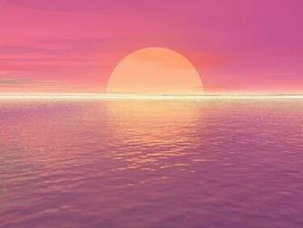 Scenery Clouds Ocean Orange Pink Reflection Sky Sunset