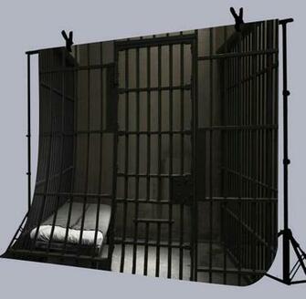 Amazon Prison Cell Bars Photography Backdrop Police
