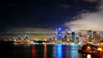 File Sydney Harbour Bei Nacht Wallpaper Jpg
