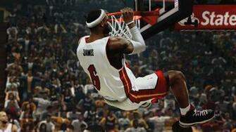 James Dunking Nba 2k14 Wallpaper On Wallpapermade