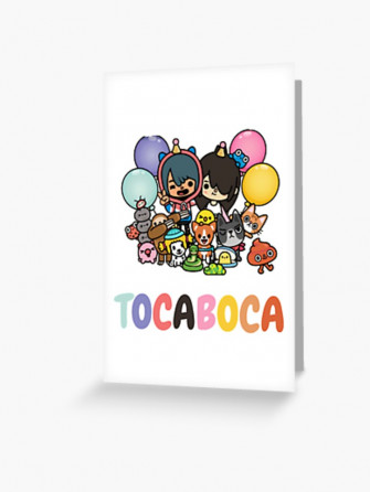 Toca Boca Characters Baby Greeting Card By