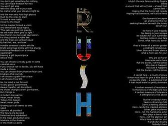Rush Lyrics Wallpaper By Itzel Starshadow