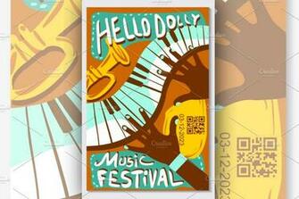 Live Music Festival Vector Illustrations Creative Market