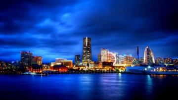 City Ocean Landscape Night Blue Sky Travel World HD Wallpaper