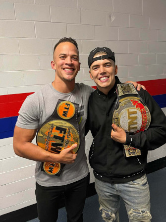Professional Wrestlers Ricky Starks And Sammy Guevara