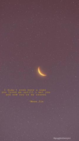 Moon By Jin Bts Quote Lyrics Wallpaper Quotes