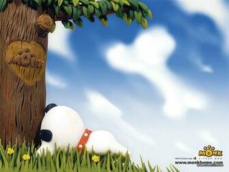 Monk Desktop Wallpaper Of Funny Cartoon Dog12