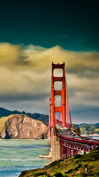 Golden Gate Bridge iPhone 5s Wallpaper HD
