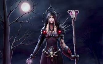 World Of Warcraft Warlock Moon Tree Warrior Wallpaper