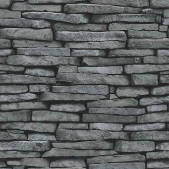 Black And White Brick Wallpaper Charcoal