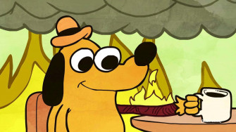 This Is Fine Wallpaper