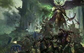 Wallpaper Demon Chaos War Space Marines Battle Ultramarines