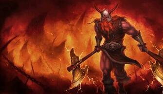 Olaf HD Wallpaper Forsaken Skin League Of Legends Champion Lol