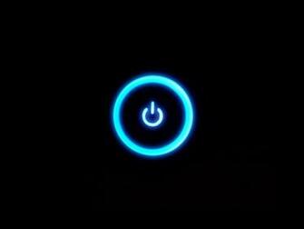 Wallpaper Blue Xbox Power Button Glow Black