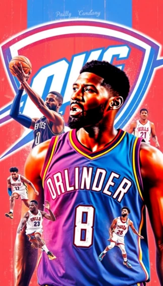 Paul George Oklahoma City Thunder Wallpaper