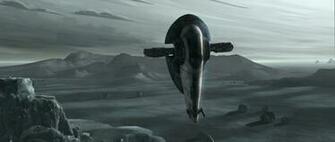 Slave I Pursues Mace Windu S Delta 7b Interceptor On Vanqor