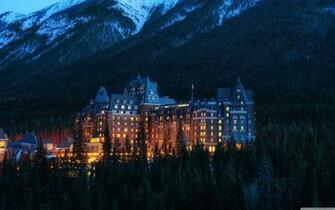 Fairmont Banff Springs Hotel Haunted 4k HD Desktop Wallpaper