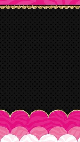 Theater Wallpaper With Pink And Black Heart iPhone