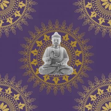 Bonbon Buddha Wallpaper Purple Gold From I
