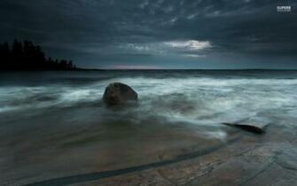Stormy Sea Wallpaper Beach