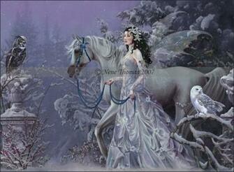 Fairy Angel Desktop Wallpaper Winter