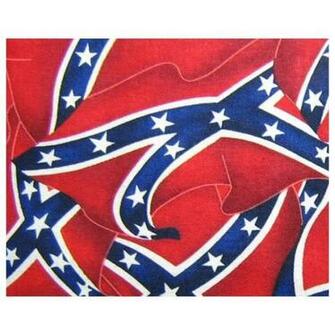 Rebel Flag Background Fabric Background