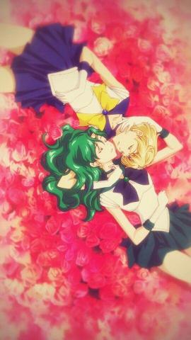 Sailor Neptune And Uranus Wallpaper My Edit From