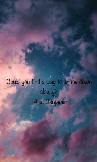 Alec Benjamin Wallpaper In Lyrics Aesthetic