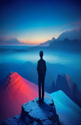 Abostrak Alone Boy Wallpaper