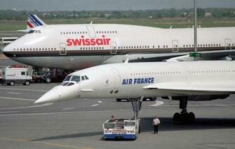 Concorde Air France With Swiss Extended Boeing In The