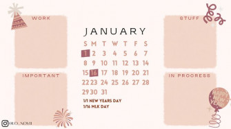 Monthly Desktop Wallpaper