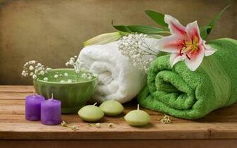 Photographie Fonds D Cran HD De Serviettes Spa