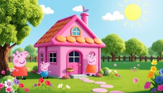 Peppa Pig House HD Wallpaper