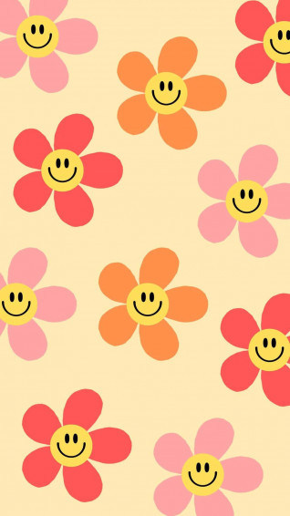Preppy Smiley Aesthetic Wallpaper