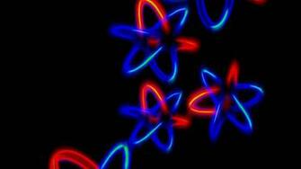 Wallpaper Molecules Atoms Neon Compounds