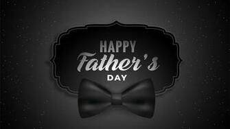 Happy Fathers Day Black Background 5k Photo HD Wallpaper