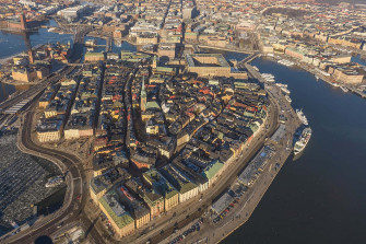 Gamla Stan Island Aerial Wallpaper